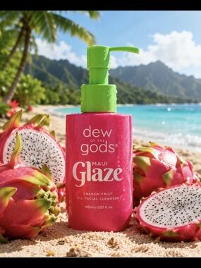 Dew of the Gods Maui Glaze Dragon Fruit Oil Facial Cleanser
